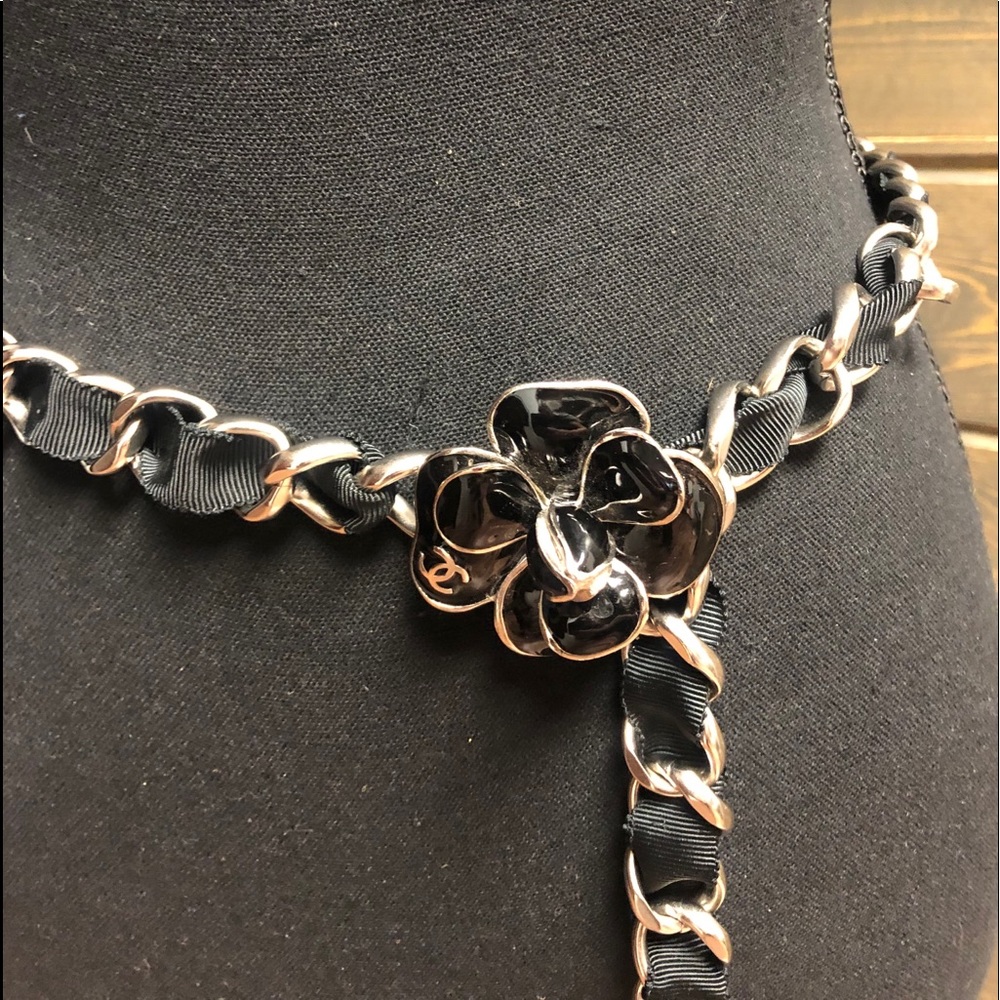 Chanel Grosgrain Camilia Belt